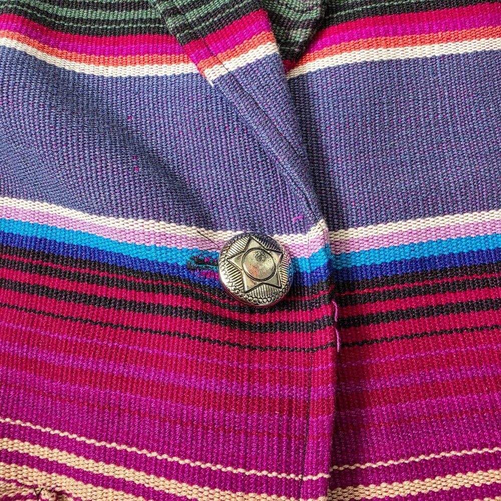 VINTAGE 90's Roper‎ Womens Blanket Blazer Jacket Button Front Pockets Medium - Picture 2 of 10